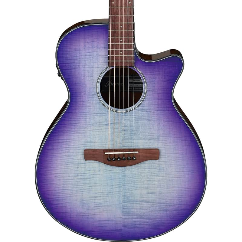 Ibanez AEG70PIH AEG Acoustic Electric Guitar, Purple Iris Burst High Gloss image 1