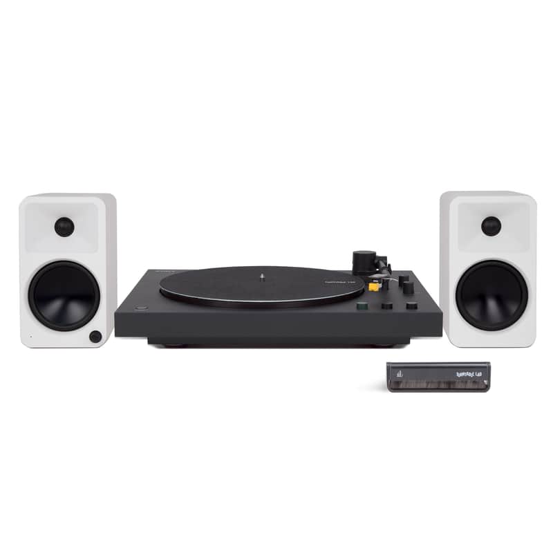 Sony: PS-LXBT / Kanto ORA4 / Turntable Package PS-LX5BT Turntable / White Speakers image 1