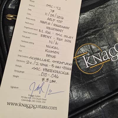 Knaggs SSC Steve Stevens Goldtop image 8