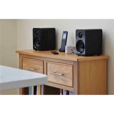 AV Link ABS35 Bluetooth Bookshelf Speakers, Black image 3