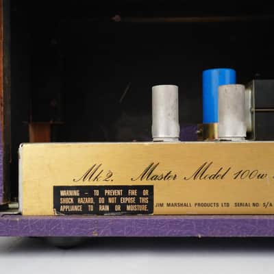 Marshall JMP Mk 2 Master Model 100w Lead 2203 Purple Levant Amplifier #59029 image 13