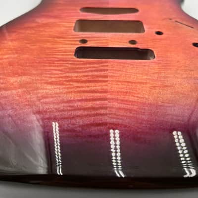 Warmoth Custom Stratocaster “Tequila Sunrise “ Strat Flamed Maple Stratocaster image 4