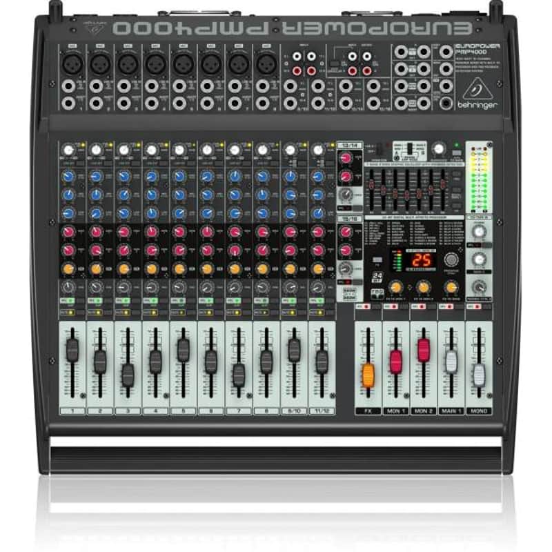Behringer Europower PMP4000 1600-Watt 16-Channel Powered Mixer image 2
