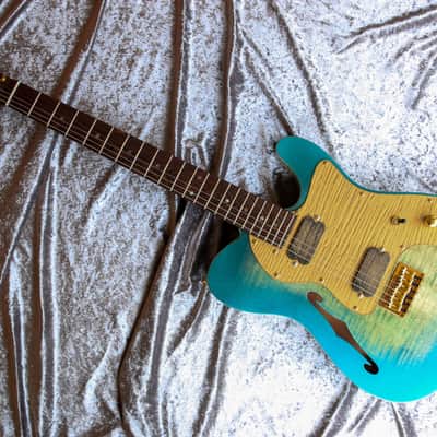 GB Liuteria Traditional tele green chameleon image 13