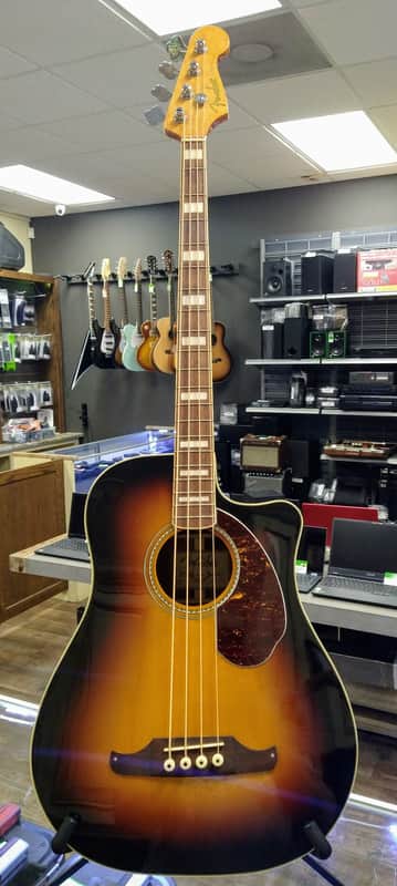 Fender Kingman California Series SCE Acoustic‑Electric Bass Sunburst image 1