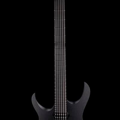 Mayones Duvell Elite 6 B27 Baritone Left Handed Black Limba Monolith Black Matte image 7