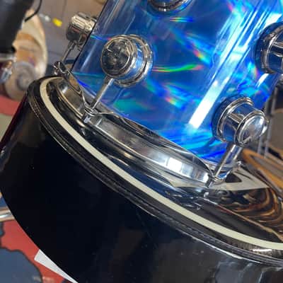Custom 8 Inch Rack Tom Reflective Blue image 3