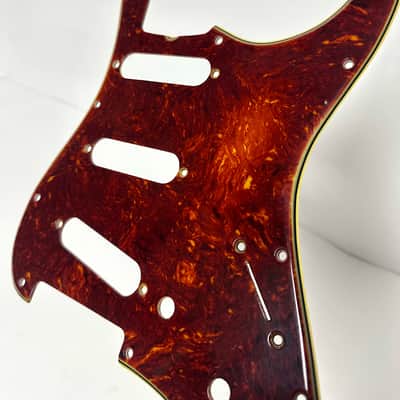 RebelRelic Stratocaster 100% Celluloid Tortoise Pickguard - Red Strat Guard - Vintage - Aged Relic image 2