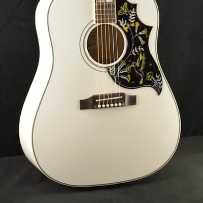 Gibson Custom Made to Measure Acoustic-Electric Hummingbird Maple Alpine White image 1