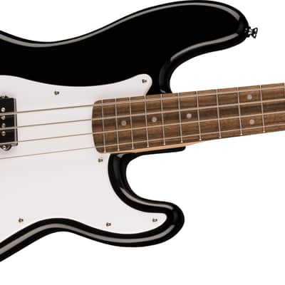 Fender Squier Sonic Precision Bass, Laurel Fretboard, White Pickguard, Black image 3