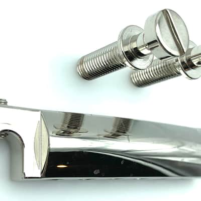 Gibson Wraparound Bridge Tailpiece w/Posts Nickel image 3