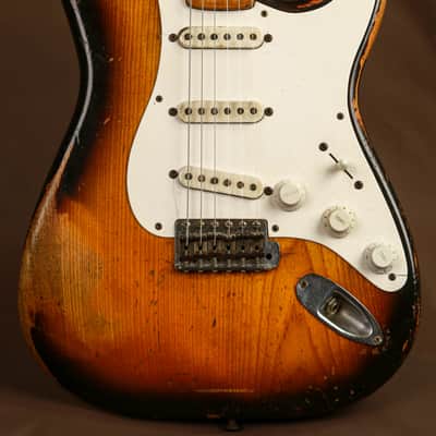 1954 Fender Stratocaster Early Serial #0071 Sunburst Electric Guitar Original image 5