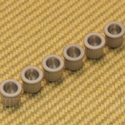 AP-0087-007 (6) Relic Aged Nickel Guitar Body String Ferrules