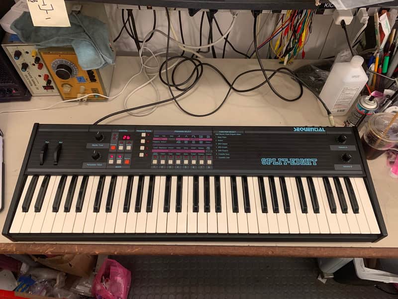 Sequential Split-Eight 61-Key 8-Voice Polyphonic Synthesizer 1985 - Black image 1