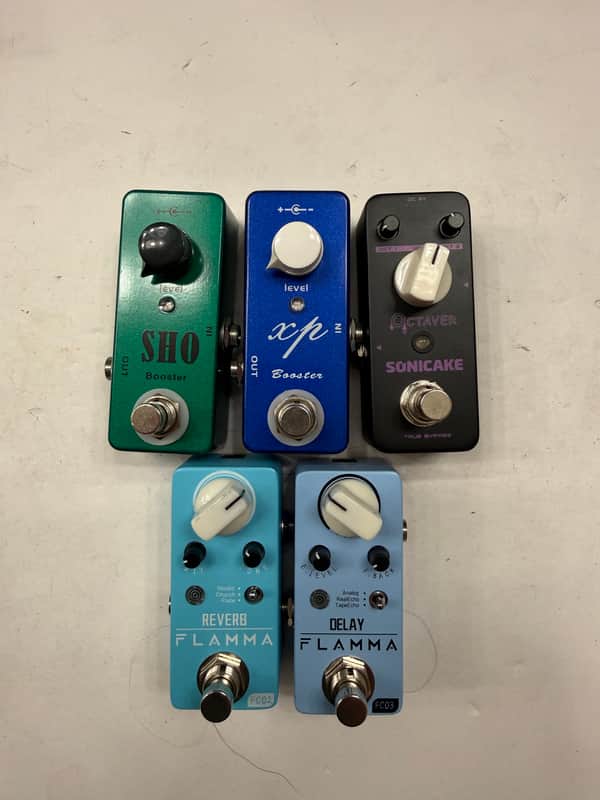Flamma Delay Reverb Mosky Booster Sonicake Octaver Guitar Effect Pedal Lot Of 5 image 1