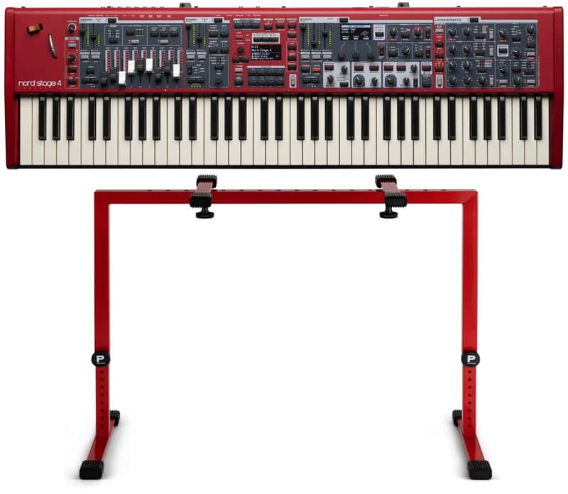 Nord NS4-COMP73-STAND-R-K 73-Key Digital Stage Piano with Red Profile Stand image 1