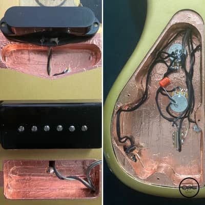 OPT Guitars | Pennod 1 | JM Style | Random Relic | Satin Sleek | Shock Gold / Blue with 3-Ply Black Guard - CUSTOM ORDER ONLY image 15