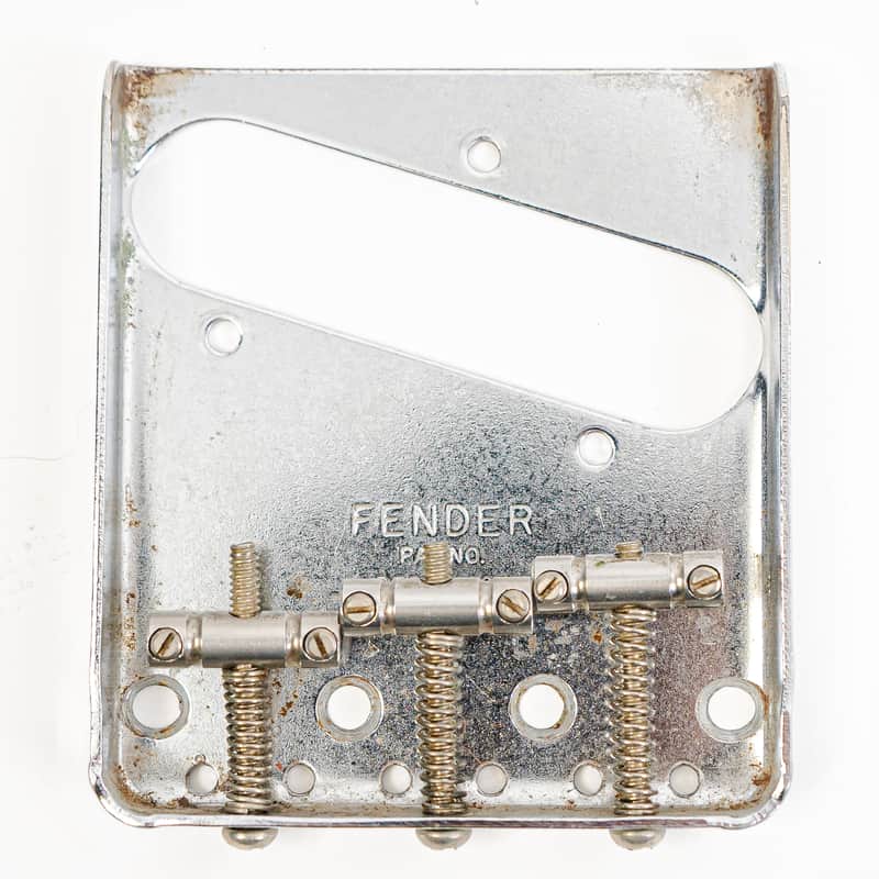 Vintage Authentic Fender Telecaster Bridge Nickel Plated image 1