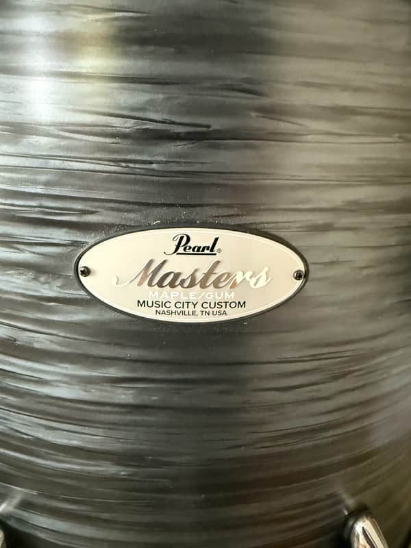 Pearl Masters Maple Gum Music City Custom 16x14 Floor tom 2021 - Matte Black Oyster #763 image 1