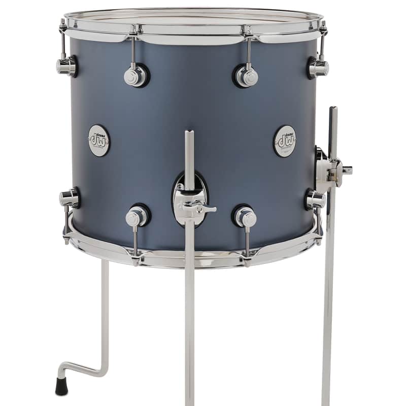 DW Design Series 14" Floor Tom , Blue Slate Satin - In Stock ! image 1