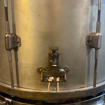 Vintage Leedy 1920s “8x14” ‘Multi-Model’ Nickel Over Brass Snare Drum image 5