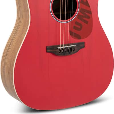 Ovation Applause AAS-69 Jump Dreadnought Acoustic Guitar, Solid Spruce Top, Lipstick image 1