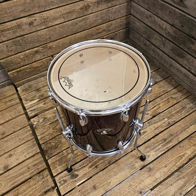 Drumworld 14" Floor Tom Drum, Transparent Red USED! RKDWD160126 image 2