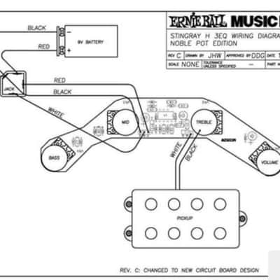 2012 Ernie Ball Music Man Stingray 3 Band Preamp image 3