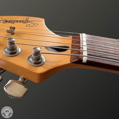 Squier Tom DeLonge Stratocaster Butter Cream Road Worn – Very Good Condition image 10