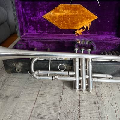 Rare WWI-Era 1910s William Frank C Trumpet w/ Dual Tuning Slides & Case – Fully Serviced image 4