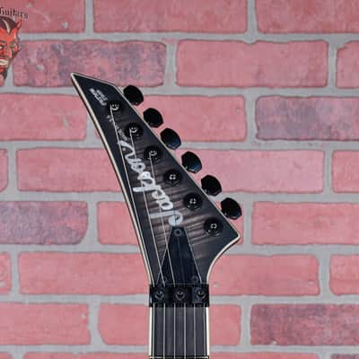 Jackson USA Custom Shop Kelly  KE2 Flame Maple Top Matte Satin Trans Black Burst W/Matching Reverse Headstock 2024 w/OHSC image 9
