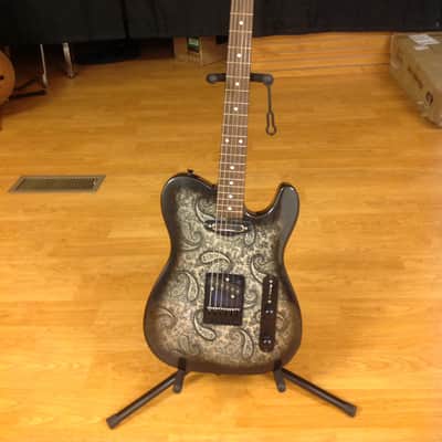 Partscaster Telecaster Black/Grey Paisley image 1