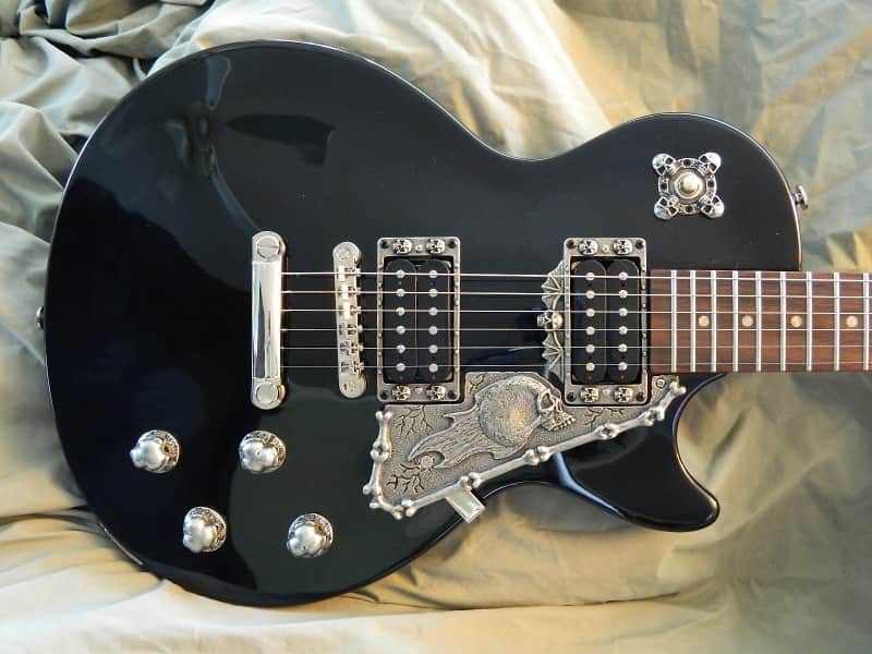 9 SKULL GUITAR PARTS for gibson and epiphone les paul metal knobs pickup rings jack plate & more image 1