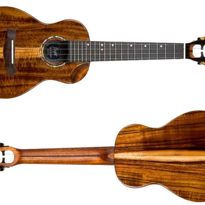 Flight Spirit EQ-A Concert Ukulele - Natural Acacia image 2