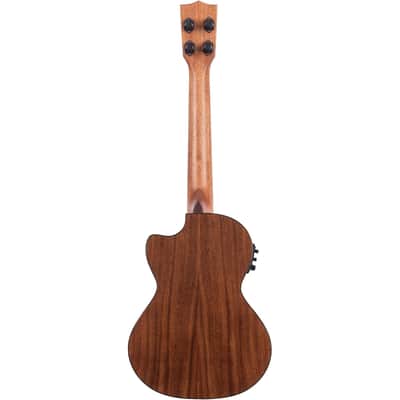 Kala Solid Cedar Top Acacia Tenor Acoustic-electric Ukulele w/Cutaway - Natural image 5