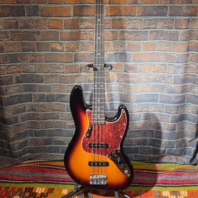 MIM Fender Jazz Bass Sunburst Body W/All Parts Neck image 1