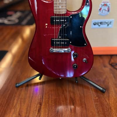 Squier Paranormal Strat-O-Sonic 2023 - Present - Crimson Red Transparent image 1