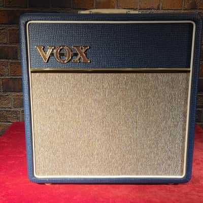 Vox AC4C1-BL Limited Edition 4-Watt 1x10" Guitar Combo Blue w/ Tygon Cloth image 1