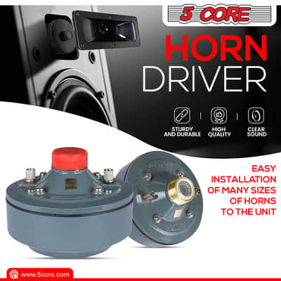 5 Core PA Horn Speaker Waterproof Trumpet Horn 24" Inch + Driver Unit 100 Watt TRUMPET 24 + DU 100 2PK image 5