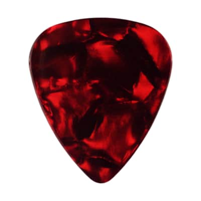 Celluloid Red Pearl Guitar Or Bass Pick - 1.5 mm Ultra Heavy Gauge - 351 Shape - 1 Pack New