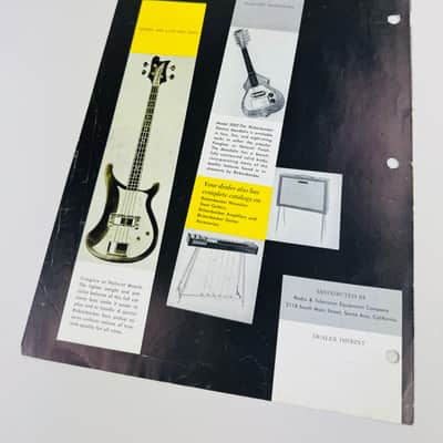 Rickenbacker Guitar & Bass Flyer 1968 image 2
