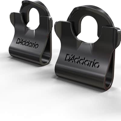 Dual-Lock Guitar Strap Lock - Guitar Strap Locks Set - Protect Your Instrument with No Modifications or Hardware - Secures Cables - Easy to Attach - 1 Pair,Black image 1