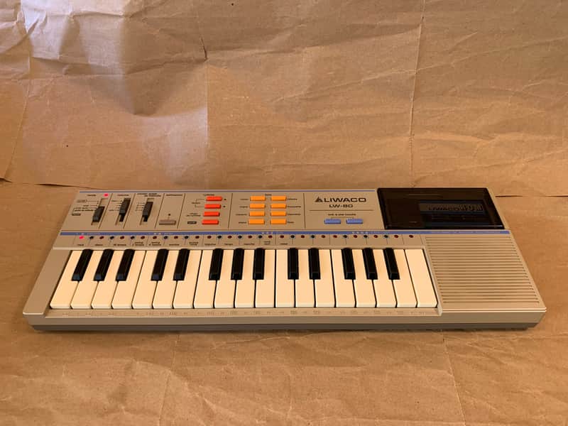 Liwaco LW-80 1980s - Grey 32key Keyboard Synthesizer Japan Casio PT-82 clone EC in box image 1