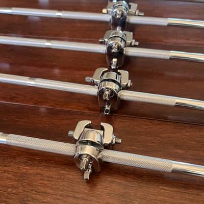 Two sets of WorldMax Floor Tom legs w/ Mounting Clamps image 2