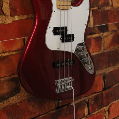 2015 Fender MIM Jazz Bass Standard - Candy Apple Red image 3