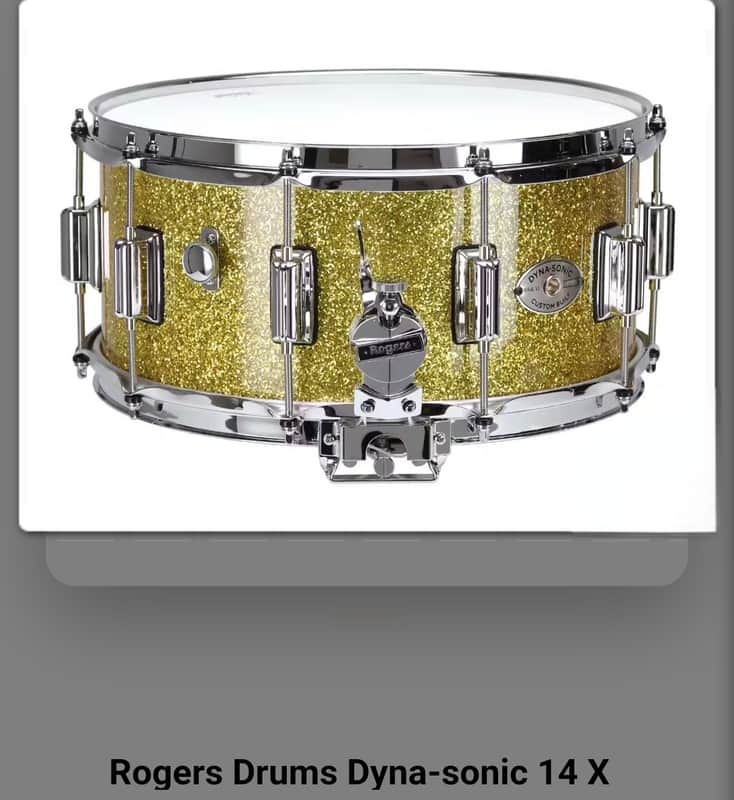 Rogers Dynasonic 6.5x14 limited edition 2025 - Gold sparkle special image 1