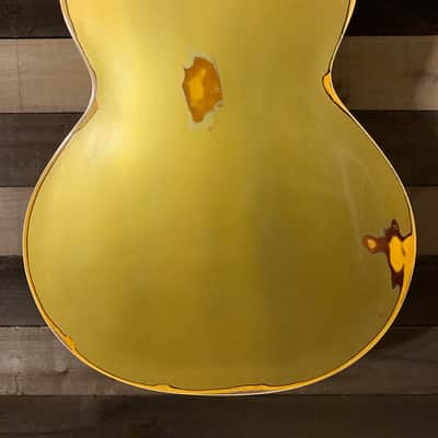 Gibson Epiphone ES 175 Premium Relic Hollow Body Jazz Box Gibson Gold Top Gold Nitro Repaint image 15