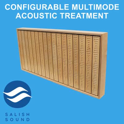 Acoustic Treatment Panel (46.5”x22.5”) Configurable Multimode Absorber Diffuser Reflector (OmniWave 244ADR) image 1