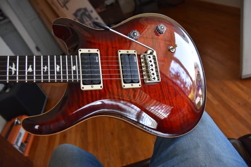 PRS CE-24, 2022, Active high output electronics, Fire red, Nice! image 1