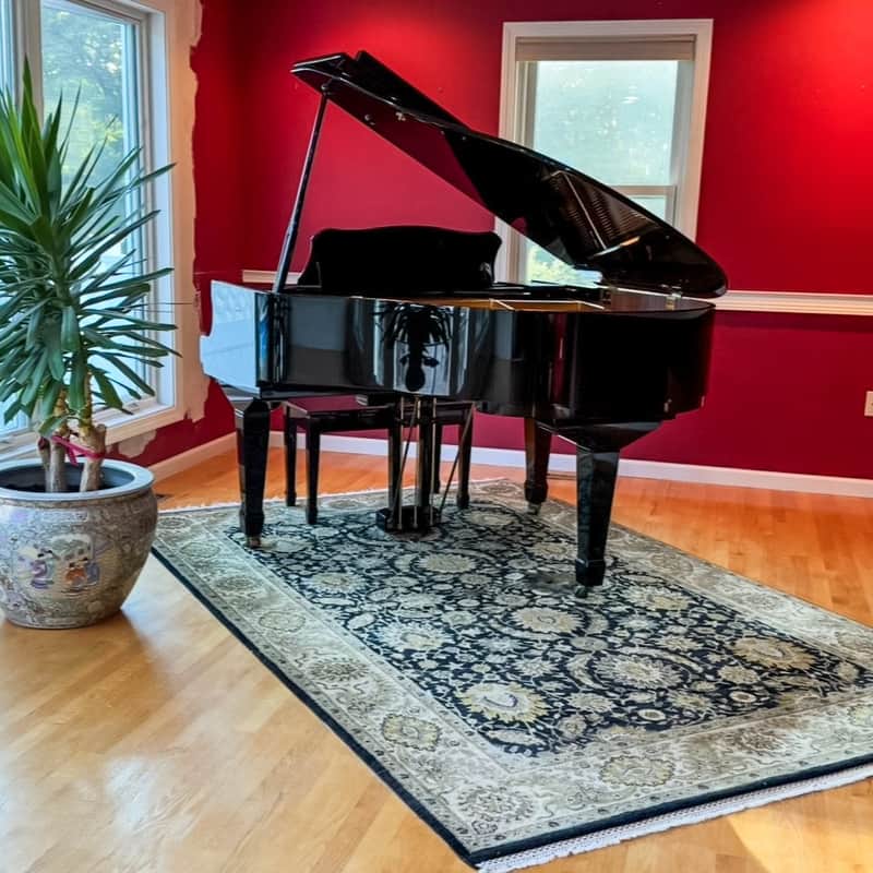 Bergmann Baby Grand Piano – 5' – Polished Ebony image 1